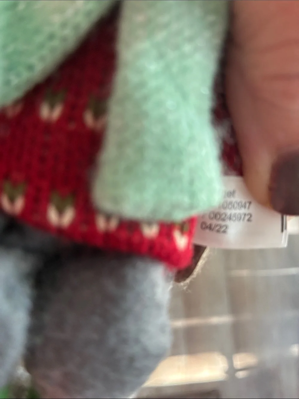 Felt Mouse Christmas Ornament NWT
